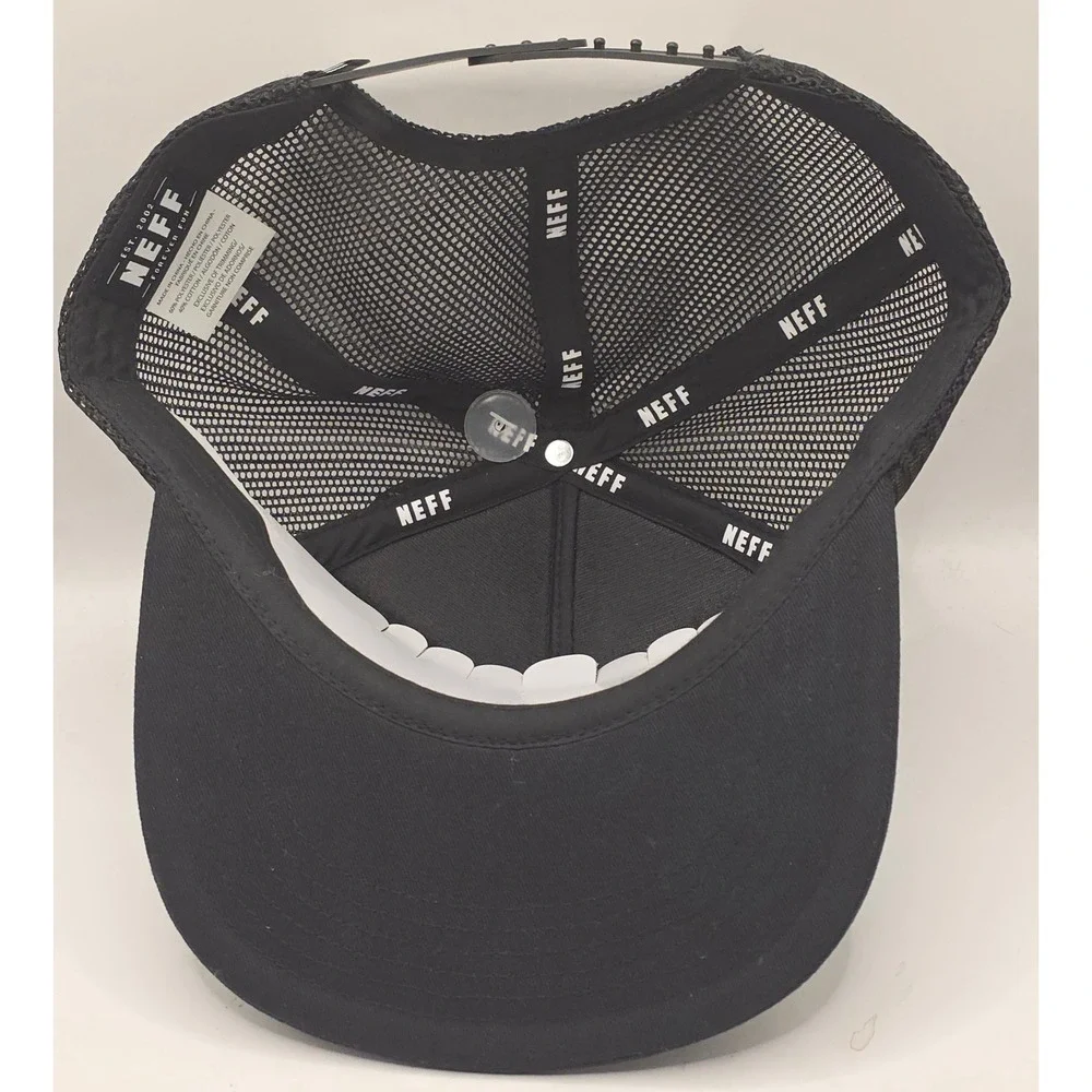 Neff Trucker Hat Camo Snapback Cap Mesh Flat Brim‎ Forever Fun Skate Snowboard